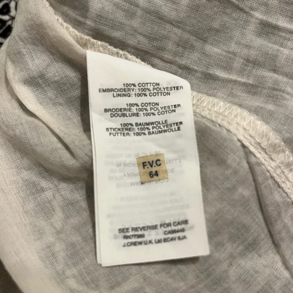 J Crew embroidered v-neck dress - Picture 8 of 8